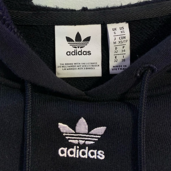 Brand New ADIDAS Cropped Hoodie - Picture 2 of 3
